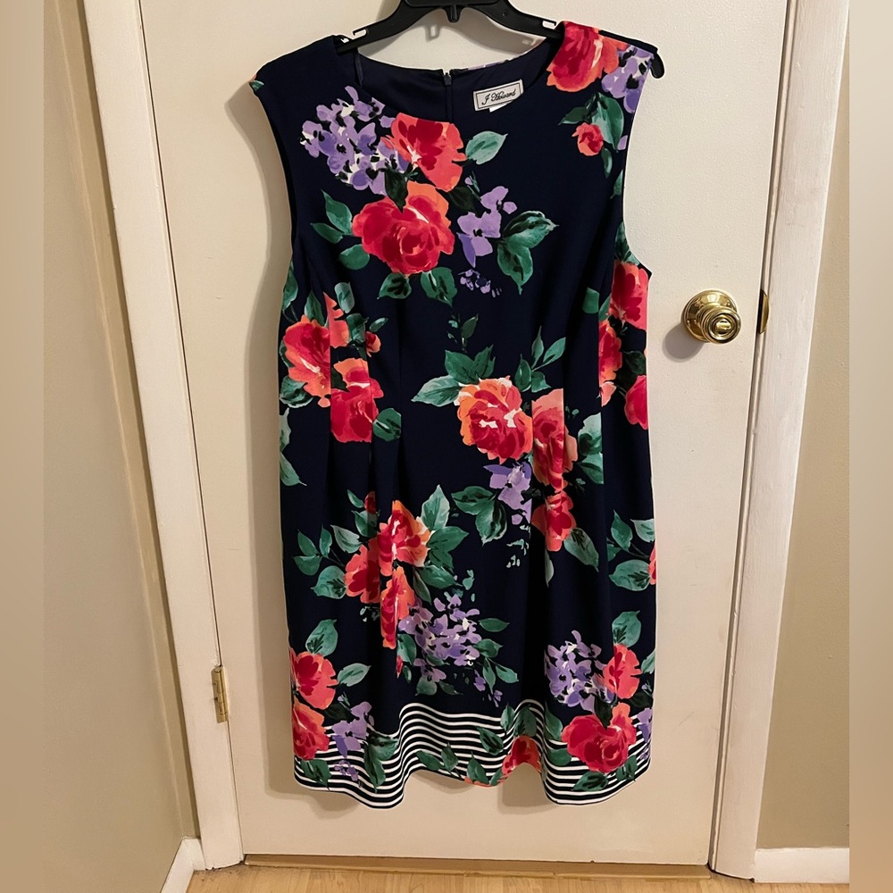 Jessica Howard Navy Floral Midi Dress